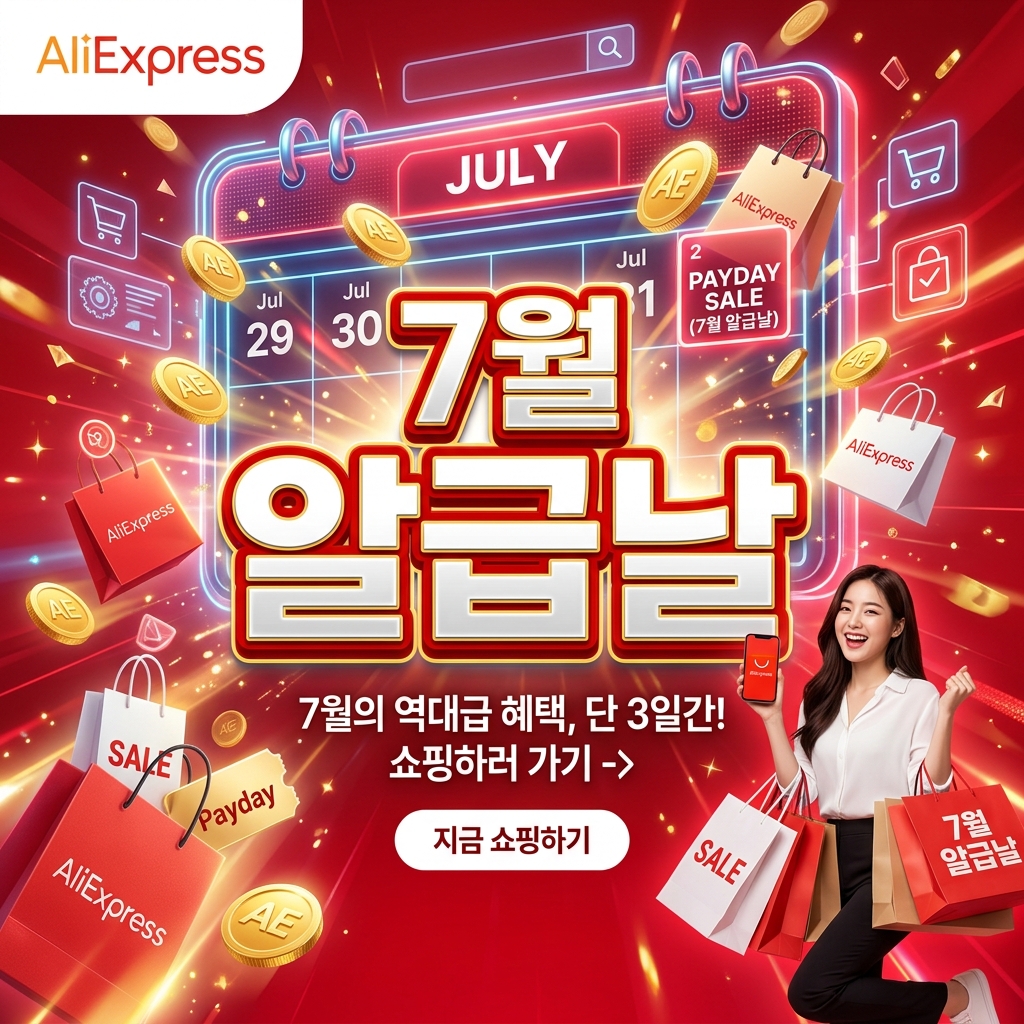 2026년 7월 알리할인코드 및 알급날 프로모션 달력 하반기 업데이트
