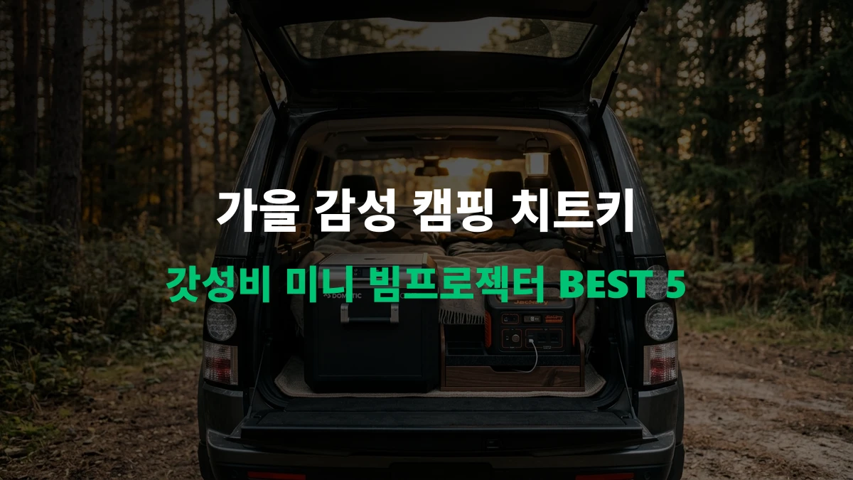 [알리 추천템] 가을 캠핑 감성 치트키! 갓성비 미니 빔프로젝터 BEST 5