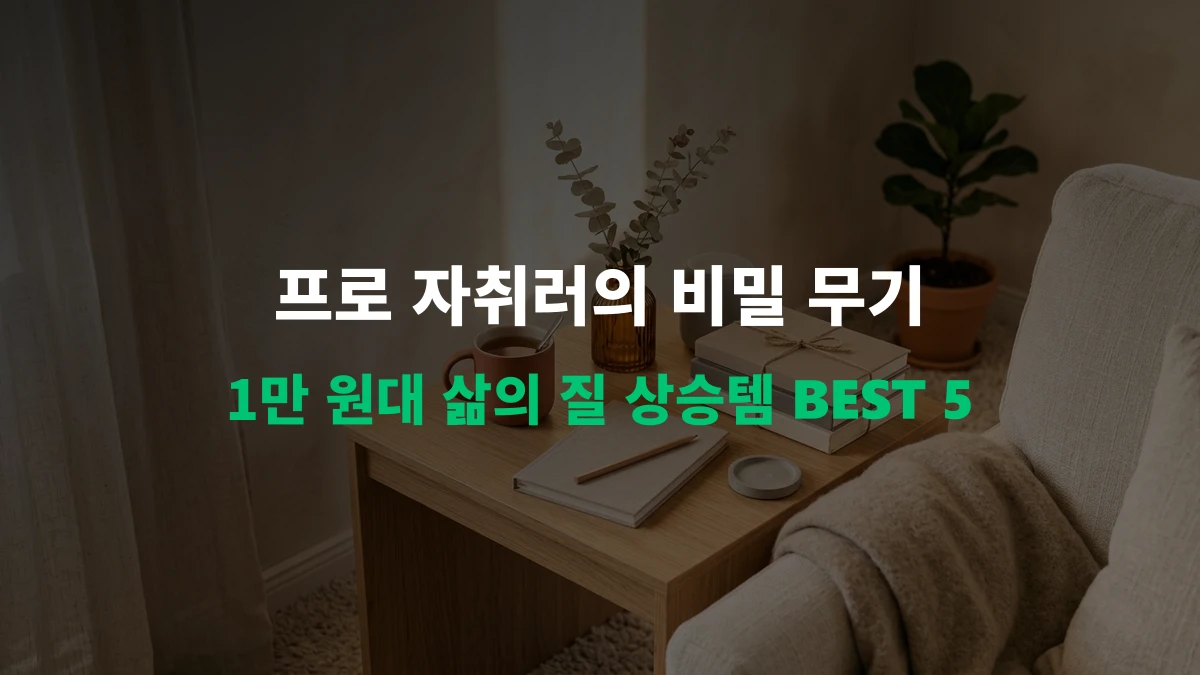 [알리 추천템] 자취생 필수! 1만 원대 삶의 질 수직 상승템 BEST 5