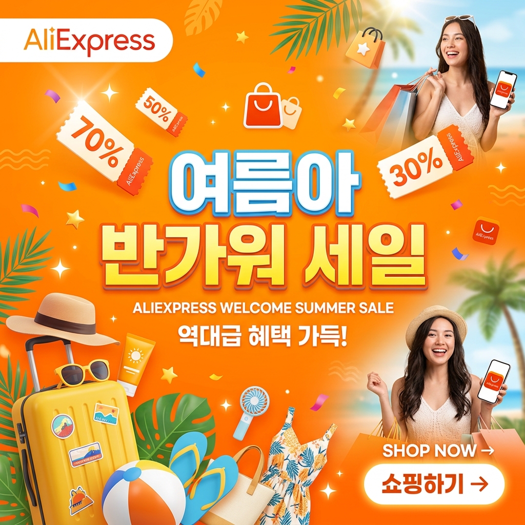 알리익스프레스 여름아 반가워 세일 완벽 정리 — 7월 할인 코드 & 최대 할인 팁