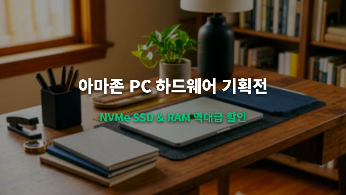 아마존 8월 막바지 PC 부품 & 고성능 NVMe SSD 초특가 핫딜