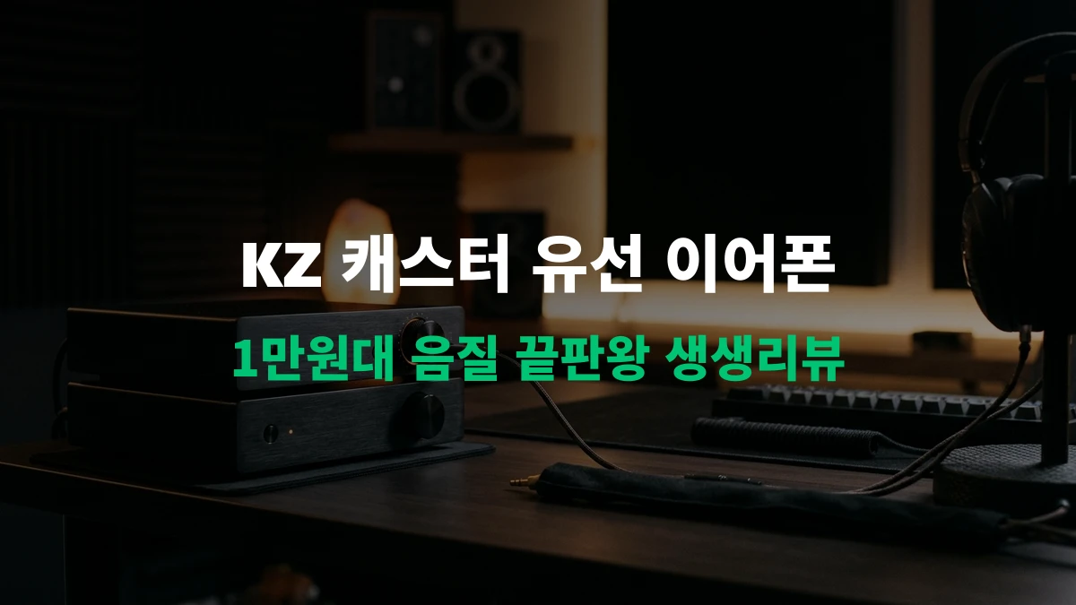 [생생리뷰] KZ 캐스터 유선 이어폰 - 1만원대 미친 가성비 하이파이 사운드