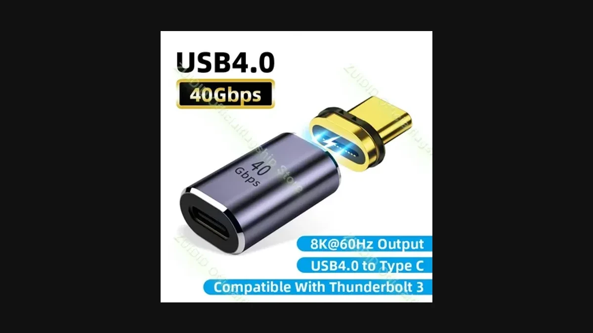 USB4.0 썬더볼트3 마그네틱 어댑터 100W 8K 리뷰