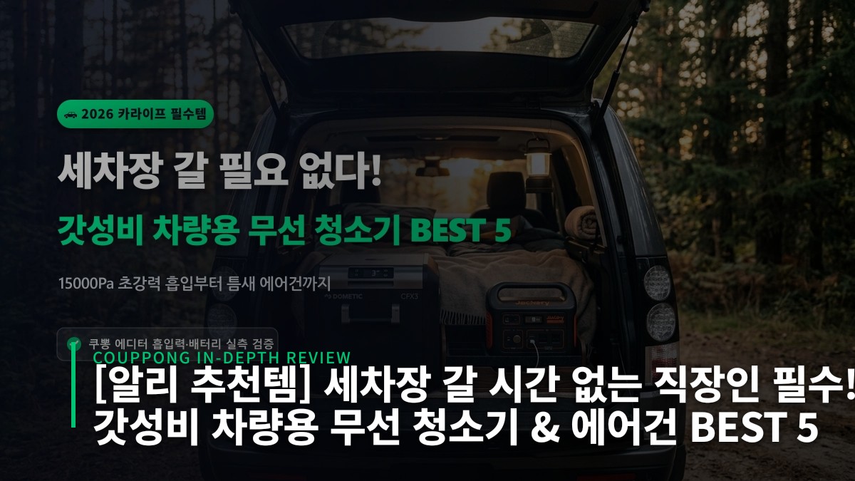 [알리 추천템] 세차장 갈 시간 없는 직장인 필수! 갓성비 차량용 무선 청소기 & 에어건 BEST 5