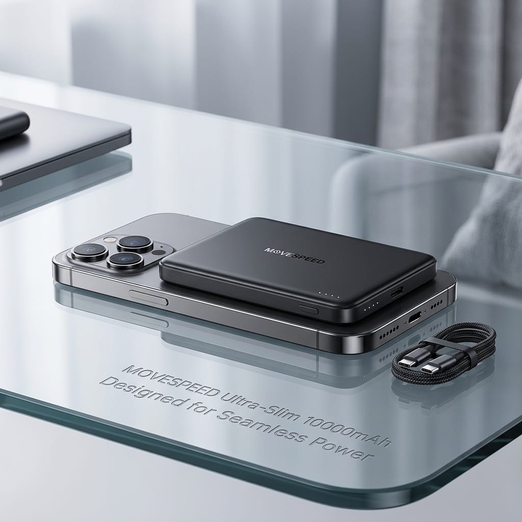 아이폰 카메라 간섭 없는 MOVESPEED 10000mAh 맥세이프 보조배터리 팩트체크
