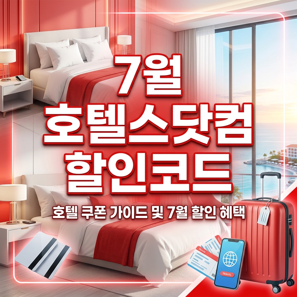 2026년 호텔스닷컴(Hotels.com) 7월 할인코드 & 카드사 10% 중복 혜택 총정리