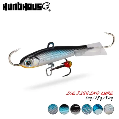 Hunthouse 겨울 얼음 낚시 미끼 10g/19g/32g 싱킹 지그 밸런서 Vib Bass 파이크 잉어 퍼치 낚시 태클 하드 미끼 미끼