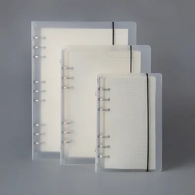 다이어리 2026 A7 A6 A5 투명 루즈 리프 바인더 노트북 내지 커버 노트북 저널 플래너 사무용 문구류