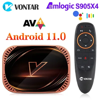 VONTAR X4 Amlogic S905X4 스마트 TV 박스 안드로이드 11 4GB 128G 32GB 64GB Wifi BT AV1 미디어 플레이어 TVBOX 4K 1000M 셋톱 박스
