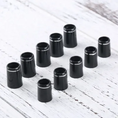 10 Pcs .370 .335 아이언 샤프트 용 골프 테이퍼 페룰 싱글 실버 링 골프 클럽 헤드 교체 용 범용 블랙