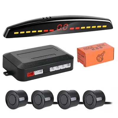 Risingon 자동차 Parktronic LED 주차 센서 키트 레이더 디스플레이 백업 모니터 감지기 시스템
