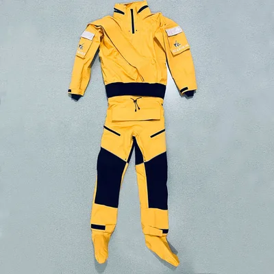 전면 항목 방수 전체 Drysuit 카약 패들링 래프팅 카누 항해 카이트 서핑을위한 분리형 후드 드라이 슈트 의류