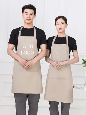 Hospitality Mandiles 주방용 여성용 앞치마, 조절 가능한 남성용 그릴 앞치마 사용자 정의 로고, 네일 뷰티 스튜디오 Bibs 앞치마