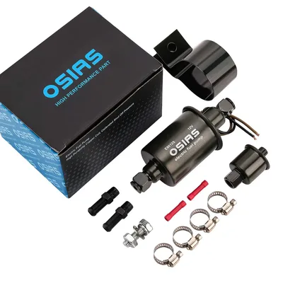 OSIAS 저압 전기 연료 펌프 12V 가스 디젤 인라인 펌프 5-9PSI HEP-02A E8012S