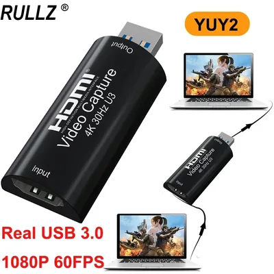 MS2130 미니 4K 비디오 캡처 카드 1080P 60fps PS4 카메라 녹화 상자 HDMI To USB 3.0 PC 라이브 스트리밍 그래버 게임 레코더