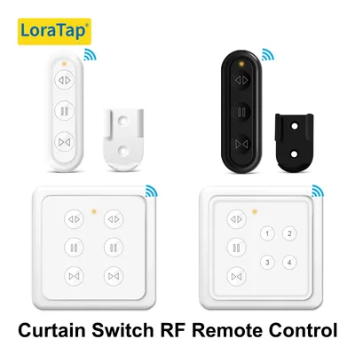 LoraTap RF 868Mhz 1,2,4 채널 커튼 롤러 셔터 블라인드 스위치용 휴대용 및 장착형 원격 제어