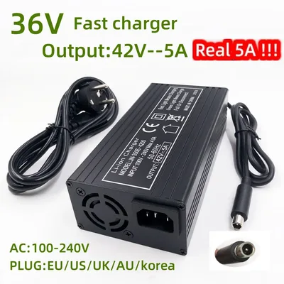 36V M365 pro,bird,lime,ime-s,Ninebot Es1,Ninebot Es2,Ninebot Es4용 42V 5A 고속 충전기