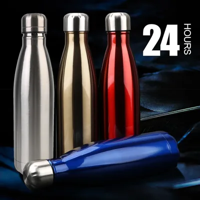 이중 벽 절연 진공 플라스크, BPA 프리 보온병, 스테인레스 스틸 물병, 콜라 물 맥주, 스포츠 병, 500ml
