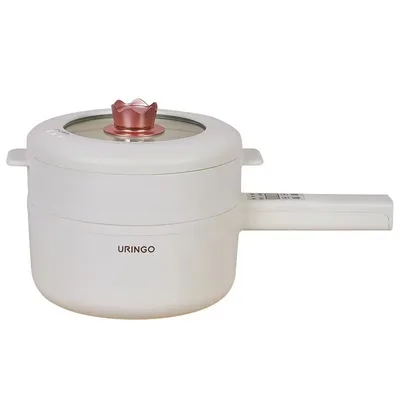 URINGO 1.6/2L 전기 냄비 5단 조절 가능한 다기능 전기 밥솥 비 스틱 팬 프라이팬 가정용 기숙사