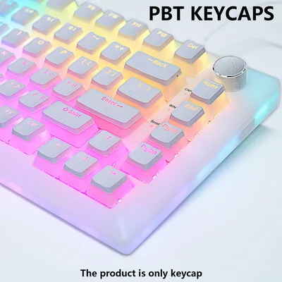 PBT 푸딩 키 캡 129 키 키 캡 기계식 키보드 키트 용 OEM 프로필 키 캡 Mx 스위치 RGB 백라이트 87 104 게이머 키보드