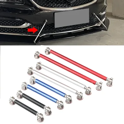 범용 자동차 앞 뒤 범퍼 립 스플리터 스포일러 지원 바 키트 BMW E90 골프 용 장식 막대 5 6 7 Passat B6 B8 푸조