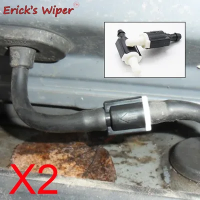 Erick's 와이퍼 범용 앞유리 와이퍼 와셔, 체크 밸브, 유리 와셔 시스템 개선, OE # 942A 45 B2664C9, 2 개