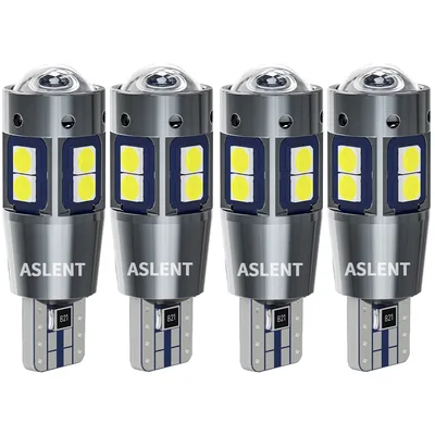 4Pcs W5W T10 LED Canbus 전구 화이트 아이스 블루 자동차 인테리어 돔 라이트 트렁크 램프 주차 조명 오류 무료 12V