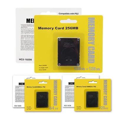 PS2용 Sony Playstation용 Micro SD에 적합한 프리미엄 64 128 256MB 메모리 카드 확장