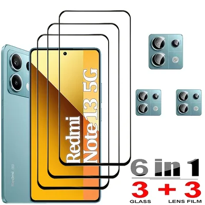 샤오미 레드미 노트 13 프로 보호 유리 Redmi Note 14 13 Pro 5G 화면 보호기 Xiaomi Redmi Note13 12 11 10 Pro 강화유리 & 카메라 렌즈 Redmi Note 14 Glass