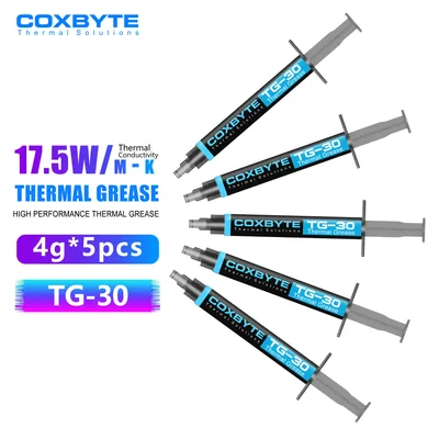 Coxbyte TG-30 써멀 페이스트 17.5W-mk AMD 인텔 프로세서 CPU 쿨러 컴퓨터 냉각 팬 VGA GPU 컴파운드 히트싱크 플라스터