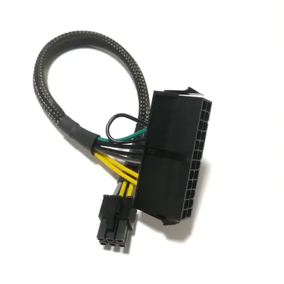 ATX PSU 표준 24핀-6P 전원 공급 장치 어댑터 변환기 케이블(Dell 6 핀 7050 7080 3669 3050 5050 3668 시리즈 메인보드용)