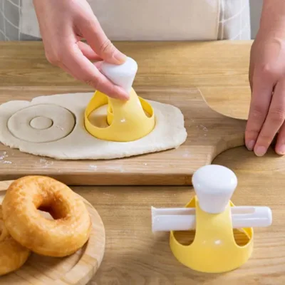 DIY 도넛 금형 커터 음식 디저트 빵 커터 메이커 케이크 금형 요리 엠보싱 장식 도구 주방 베이킹 액세서리