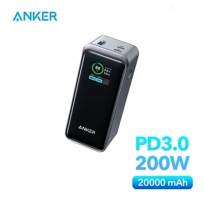 Anker Prime 735 보조베터리 20000mAh 200W 20K 휴대용 충전기 휴대용 보조베터리 대용량 20000mAh 배터리 예비 배터리