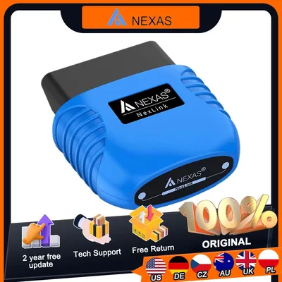 NEXAS NexLink Motocycle 진단 도구 iOS Android Windows 오류 코드 리더 체크 엔진 용 Bluetooth 5.0 Obd2 EOBD 스캐너
