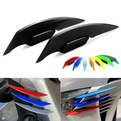 1 쌍 범용 오토바이 Winglet 공기 역학 스포일러 오토바이 스쿠터에 대 한 접착 장식 스티커와 동적 날개