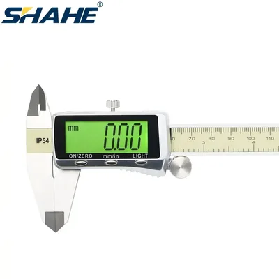 SHAHE 새로운 디지털 캘리퍼스 0-6 "150mm 버니어 캘리퍼스 측정 도구 대형 LCD 백라이트가있는 전자 마이크로미터