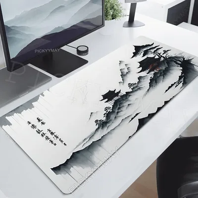 잉크 그림 책상 매트 게이머 마우스 패드 회사 마우스 패드 사무실 책상 패드 대형 마우스 패드 컴퓨터 용 중국 스타일 마우스 매트