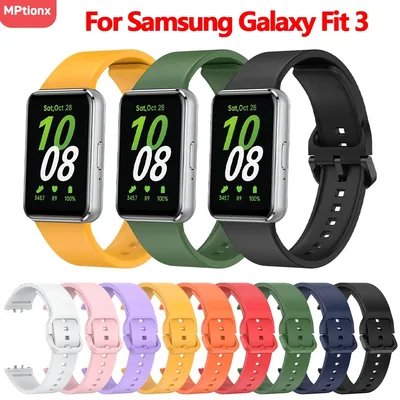 삼성 갤럭시 Fit3 밴드 액세서리에 대한 실리콘 스트랩 삼성 갤럭시 Fit3 시계 팔찌 교체 스포츠 시계 밴드