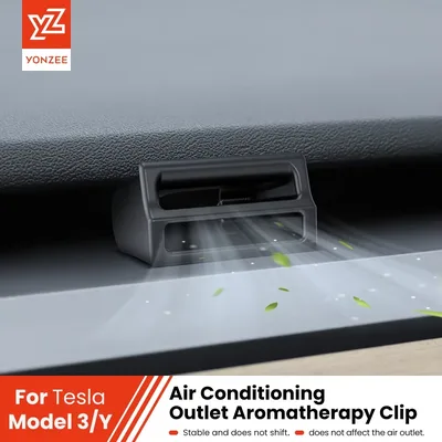 YZ Tesla Model Y 2021-2024 공기 배출구 아로마 테라피 클립 전기 자동차 인테리어 자동차 클립 액세서리