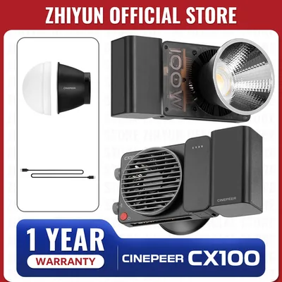 ZHIYUN 공식 CINEPEER CX100 100W 포켓 비디오 라이트 핸드 헬드 Led COB 라이트 사진 채우기 라이트 사진 조명