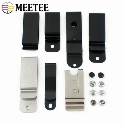 2/5/10Pcs Meetee 금속 벨트 클립 지갑 버클 후크 허리띠 걸쇠 포켓 루프 홀스터 외장 클립 DIY 하드웨어 액세서리