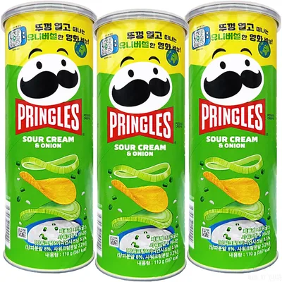 켈로그 프링글스 양파맛 110g x 3개, 감자 스낵 과자 간식