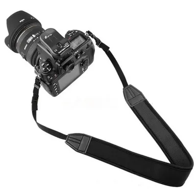 범용 카메라 스트랩 조정 가능한 탄성 네오프렌 두꺼운 미끄럼 방지 어깨 목 벨트 Nikon Canon Sony Panasonic SLR DSLR