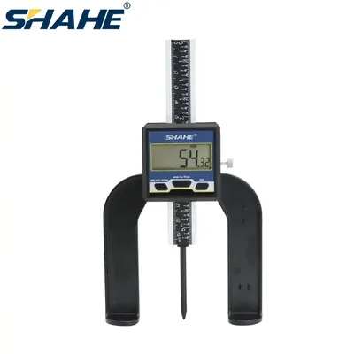 SHAHE 전자 높이 게이지, 목공 눈금자, 마그네틱 깊이 게이지, 켈리퍼 측정 도구, 0-80mm