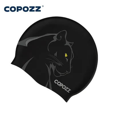 COPOZZ 수상 스포츠 여성 남성 수영 모자 귀 보호 긴 머리 대형 수영 풀 모자 전문 스포츠 방수 수영 모자