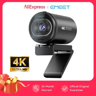 웹캠 4K 스트리밍 웹 카메라 1080P 60FPS USB 카메라 EMEET S600 자동 초점 라이브 스트림 카메라(Tiktok/YouTube용 마이크 포함)