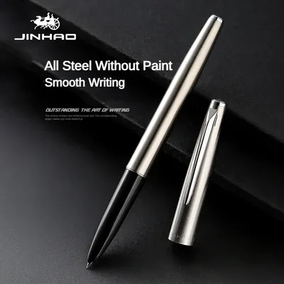 Jinhao 911 만년필 럭셔리 올 스틸 바디 우아한 서예 잉크 펜 EF Nib 비즈니스 학교 사무용품 문구