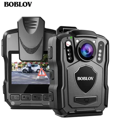BOBLOV M5 미니 카메라 4200MAH 배터리 15시간 녹화 경찰 신체 카메라 HD 1440P 170 °   앵글 보안 소형 캠코더 128G