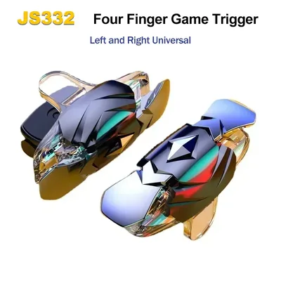 JS332 휴대폰 게임패드 조이스틱, PUBG 조준 슈팅 키 단추 게임 트리거, 아이폰 안드로이드용 게임 액세서리, L1 R1