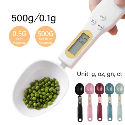 500g 0.1g 전자 주방 저울 LCD 디지털 측정 식품 밀가루 디지털 스푼 저울 미니 주방 도구 우유 커피 저울